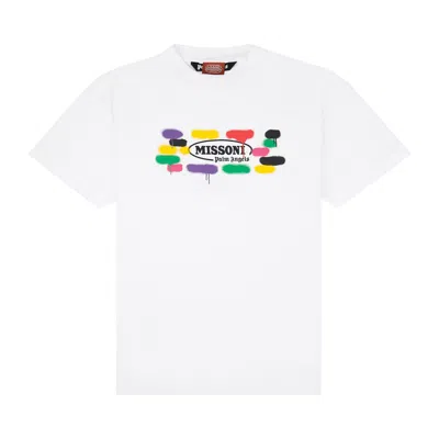 Pre-owned Palm Angels X Missoni Sport Tee 'white/black' | Men's Size Xxl
