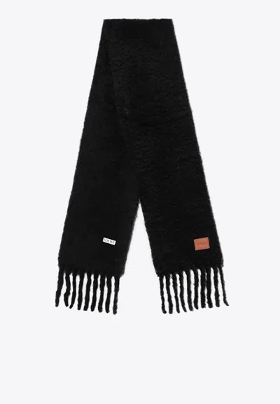Loewe Anagram Patch Mohair And Wool Scarf