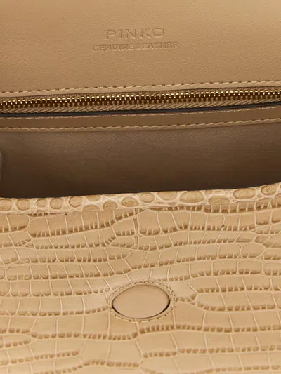 Pinko Love Bag Box Shoulder Bags Beige