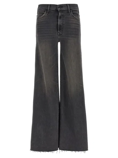 Mother The Patch Pocket Twister Sneak Up In Smoke Straight Jean In Black