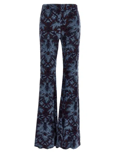 Etro Slim Flared Pants In Multi