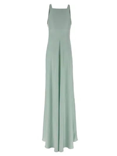 Giovanni Bedin Green Striped Dress In Green
