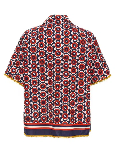 Valentino Bulles Royales Cotton Shirt In Brown
