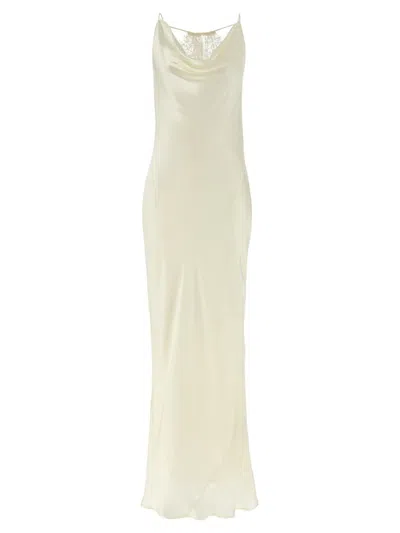 Rotate Birger Christensen Lace-trimmed Silk Satin Slip Dress