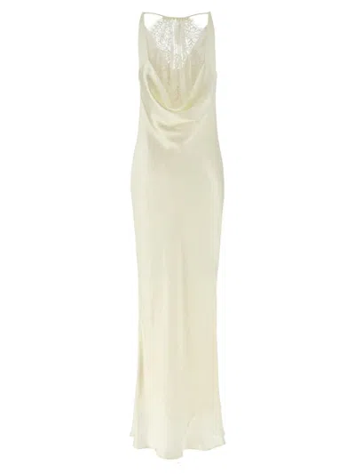 Rotate Birger Christensen Lace-trimmed Silk Satin Slip Dress