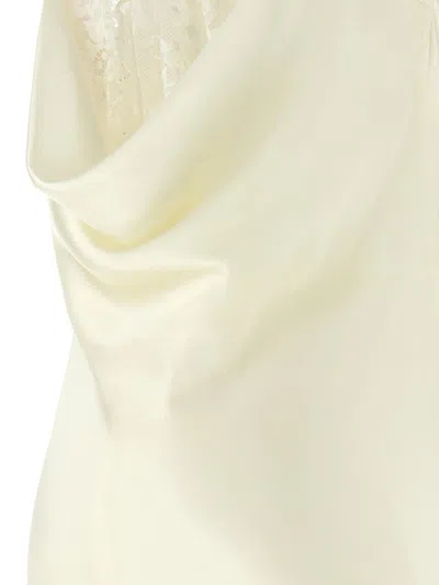 Rotate Birger Christensen Lace-trimmed Silk Satin Slip Dress