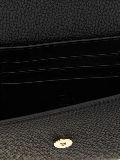 Valentino Garavani  Garavani 'rockstud' Wallet On Chain In Black