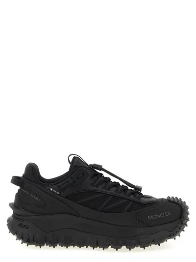 Moncler Men Trailgrip Gtx Mesh And Leather Sneakers In Multi