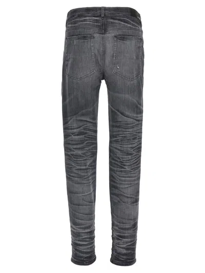 Amiri Stretch Denim Jeans Distressed Detailing In Black