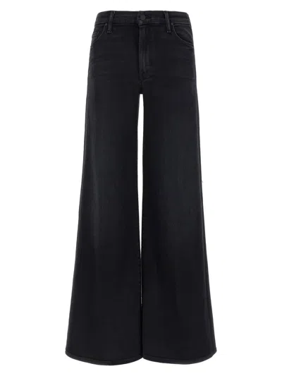 Mother The Roller Sneak Jeans In Black