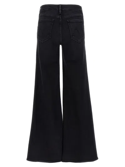 Mother The Roller Sneak Jeans In Black