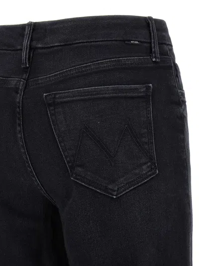 Mother The Roller Sneak Jeans In Black