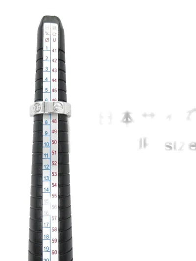 Pre-owned Cartier 2010s 18k White Gold Siamond Ring
