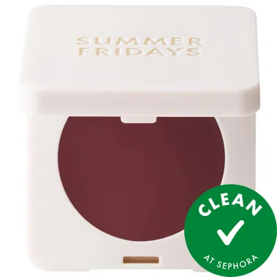 Summer Fridays Blush Butter Balm Hydrating Cream Blush With Peptides Berry Spritz - Neutral Berry 0.14oz/3.5g