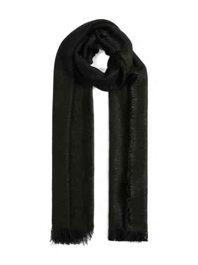 Fabiana Filippi Metallic-thread Fringed Scarf