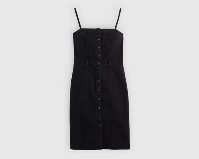Levi's Denim Bustier Dress In Black