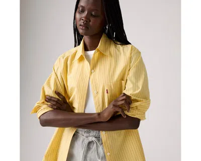 Levi's Harlie Boyfriend Shirt In Yellow