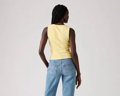 Levi's Dry Goods Pointelle Tank Top In Yellow
