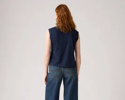 Levi's Graphic Boxy Tank Top In Blue