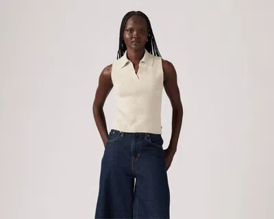 Levi's Talulah Polo Sweater In Neutral