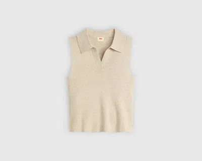 Levi's Talulah Polo Sweater In Neutral