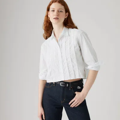 Levi's Cropped Harlie Tuxedo Shirt