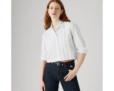Levi's Cropped Harlie Tuxedo Shirt