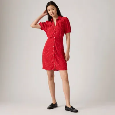 Levi's Lea Mini Dress In Red