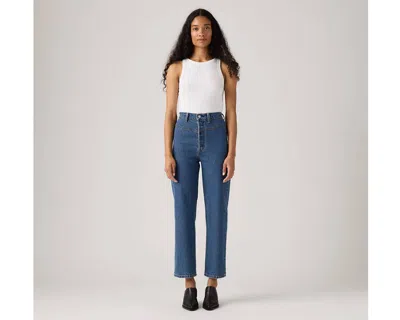 Levi's Ribcage Western Yoke Women's Jeans 33x31 In Blue