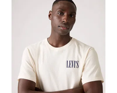 Levi's Cowboy Logo Back Print Relaxed Fit T-shirt In White