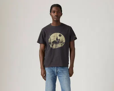 Levi's Relaxed Fit Short-sleeve Graphic T-shirt In Gray