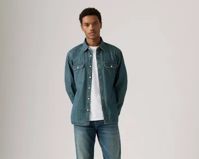 Levi's Jackson Worker Overshirt In Blue