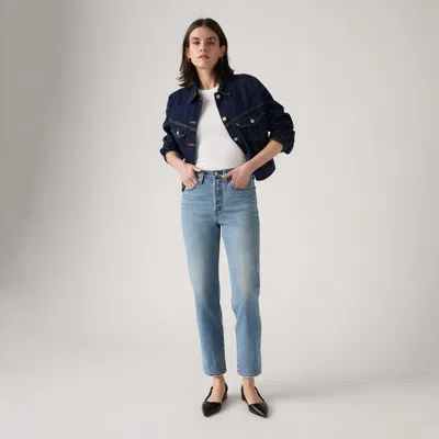 Levi's Wedgie Straight Women's Jeans 31x28 In Blue