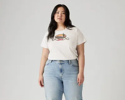 Levi's Plus Size Cotton Perfect Logo T-shirt In White
