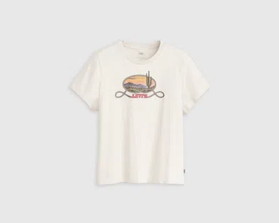 Levi's Plus Size Cotton Perfect Logo T-shirt In White
