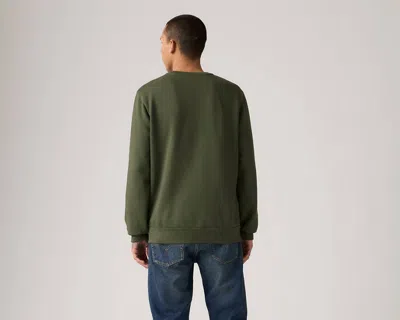 Levi's Standard Graphic Crewneck Sweatshirt In Green