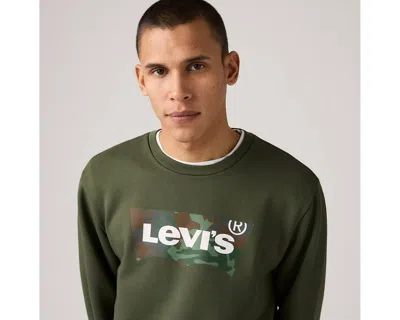 Levi's Standard Graphic Crewneck Sweatshirt In Green