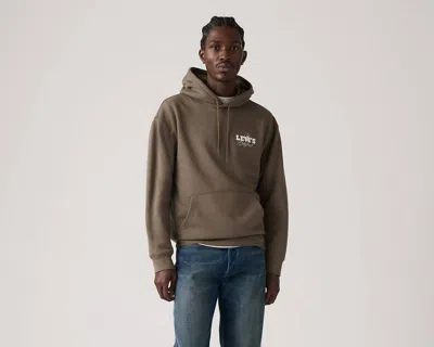 Levi's Relaxed Graphic Hoodie Sweatshirt In Brown