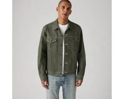 Levi's Trucker Jacket In Green