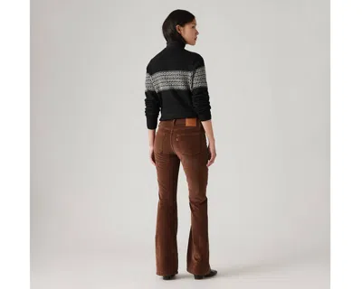 Levi's 726 High-rise Flare Corduroy Women's Pants 32x32 In Brown