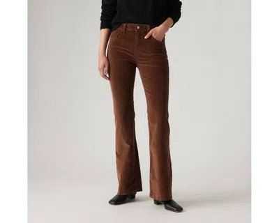 Levi's 726 High-rise Flare Corduroy Women's Pants 32x32 In Brown