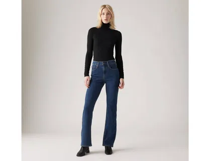 Levi's 725 Heritage Bootcut Zip Women's Jeans 31x34 In Blue