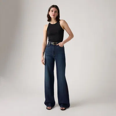 Levi's Ribcage Wide-leg Women's Jeans 33x32 In Blue