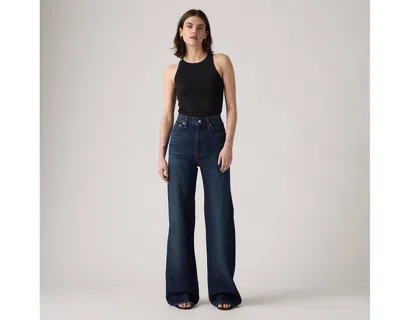 Levi's Ribcage Wide-leg Women's Jeans 33x32 In Blue