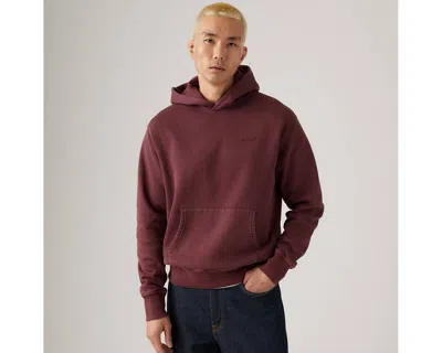 Levi's Authentic Hoodie Sweatshirt In Brown
