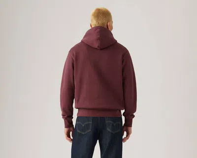 Levi's Authentic Hoodie Sweatshirt In Brown