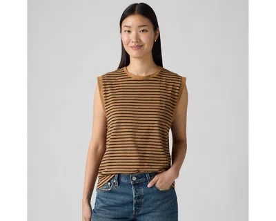 Levi's Boxy Tank In Brown