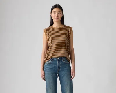 Levi's Boxy Tank In Brown
