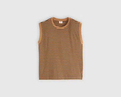Levi's Boxy Tank In Brown