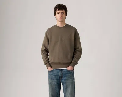 Levi's Authentic Crewneck Sweatshirt In Green